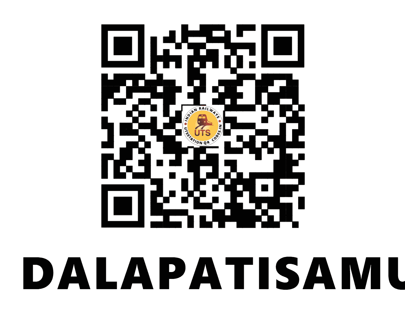 UTS QR Code for DALAPATISAMUDRAM - DYS - SR (TAMIL NADU)